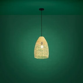 Eglo 390237 - Lampadario a sospensione con filo SAMBUCONA 1xE27/40W/230V diametro 35 cm bambù