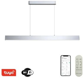 Brilagi-LED Lampadario dimmerabile SLEEKLINE SMART LED/40W/230V Wi-Fi Tuya argento + telecomando