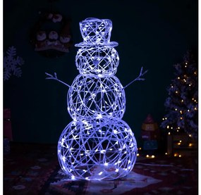 Brilagi - Decorazione natalizia a LED per esterni, 3,6W/31/230V, 6500K, 90cm, IP44, pupazzo di neve
