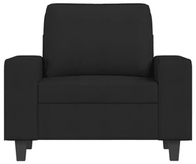 Poltrona nera 60 cm in tessuto