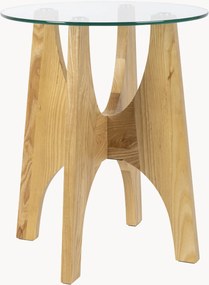 Tavolino rotondo in legno di frassino Kobe
