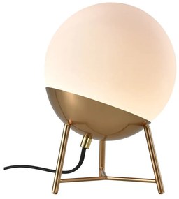 Lampada da tavolo dimmerabile a LED bianchi con paralume in vetro (altezza 32 cm) Chelsea - House Nordic