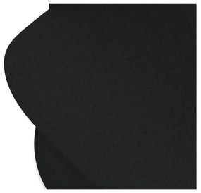 Sedia da pranzo nera in imbottito Kalo – Makamii