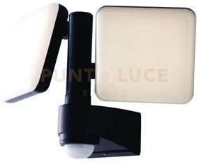 Proiettore led sat antracite 20w 2400lm 4000k con sensore  di movim...