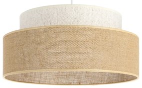 Lampadario a sospensione con filo BOHO 1xE27/60W/230V diametro 40 cm color crema/beige