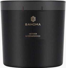 Candela profumata fatta a mano a tre stoppini Vetiver & Cedarwood (vetiver, legno di cedro & chiodi di garofalo)
