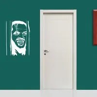 THE SHINING DOOR - Adesivo murale wall sticker in vinile 55x80 cm Colore: bianco