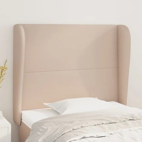 Testiera Ad Orecchio Cappuccino 93x23x118/128 Cm İn Similpelle /