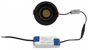 Faro LED da Incasso 12W, Orientabile CRI92 Foro 75mm, Bianco CCT, UGR11 Colore Bianco Variabile CCT