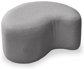 Sgabello in tessuto bouclé grigio Miuf - Miuform