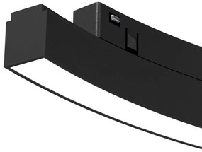 Luce LED per sistema ferroviario MAGNETIC TRACK LED/10W/48V 4000K nero