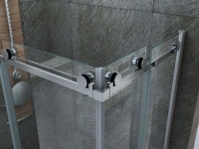 Box Doccia Cristallo 8mm Trasparente Doppio Scorrevole H195cm - Scorpius
