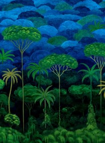 Arte International Carta da parati panoramica Ciel Tropical - Bright Midnight