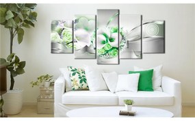 Quadro Emerald Bouquet  Colore Verde, Dimensioni e Misure 200x100