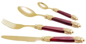 Set di Posate Oro Pvd Arianna Oro 24pz - Rivadossi Sandro