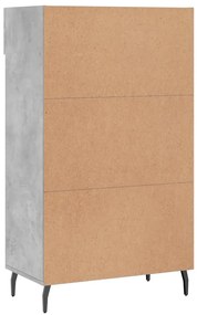 Scarpiera Grigio Cemento 60x35x105 cm in Legno Multistrato