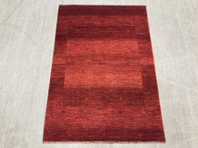 Loribaft Tappeto 100x140 Rosso (Iran) Annodato A Mano