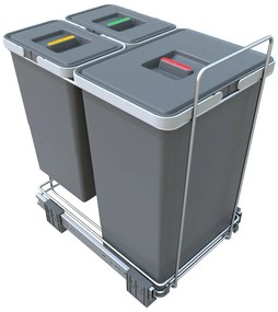Bidone in plastica per rifiuti differenziati/incasso 40 l Ecofil - Elletipi