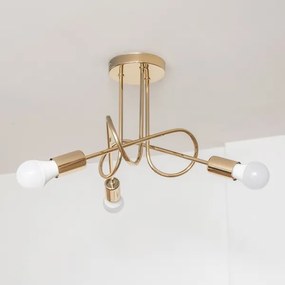 Plafoniera OXFORD 3xE27/15W/230V, dorata