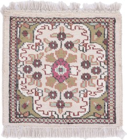 Agra Tappeto 30 x 30 (Indian) Annodato A Mano
