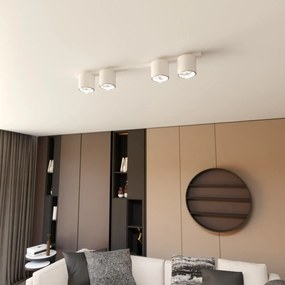Lampadario da Soffitto in Acciaio AR111 NANO 4 Nero/Bianco 4xAR111 Colore del corpo Bianco