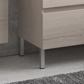 Mobile bagno a terra 80cm con due cassetti TOD-80P - KAMALU