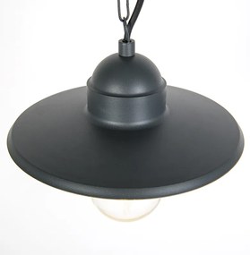 Lampada da esterno a sospensione rustica grigio scuro IP44 - Kansas grafite