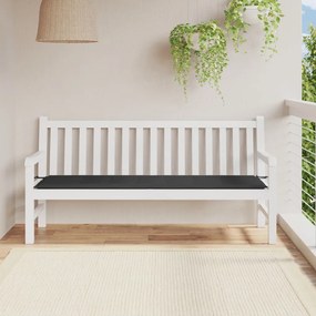 Cuscino Per Panca Nero 180x50x3 Cm İn Tessuto Oxford /