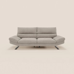 Eclipse Divano dal design moderno 2 e 3 posti con schienali traslanti - piedini alti in elegante microfibra smacchiabile T11