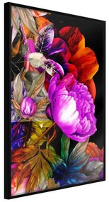 Poster  Flower Sonata  Cornice Quadri Cornice nera, Larghezza x Altezza Home decor 20x30