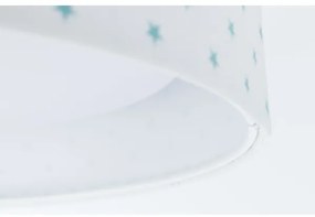 Lampada LED da soffitto GALAXY KIDS 24W 230V bianco/turchese stelle