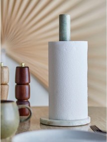 Portarotolo da cucina verticale verde chiaro in marmo ø 15 cm Emy – Bloomingville