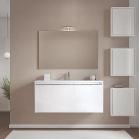 Mobile sottolavabo e lavabo Cielo per vasca centrale bianco opaco L 100 cm