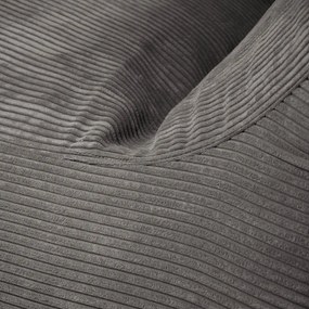 Puof a sacco marrone scuro con rivestimento in velluto a coste Lounge 100 – SLOWDOWN