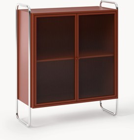 Vetrina in metallo con frontale in vetro Robyn