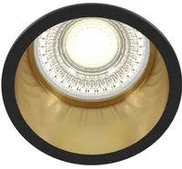 Faretto da incasso Downlight in Alluminio Reif Nero con Oro