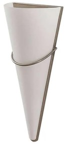 Lindby - Melek LED Applique da Parete Opal/Satin Nickel Lindby