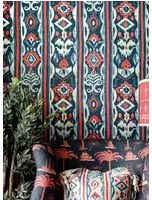 Mindthegap Carta da parati Mediterraneo - Red/ Indigo/ White