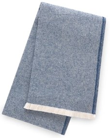 Plaid blu con contenuto di cotone , 140 x 180 cm Linen - Euromant