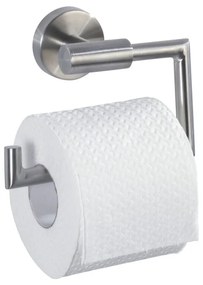 Porta carta igienica a parete in acciaio inox in argento opaco Bosio - Wenko