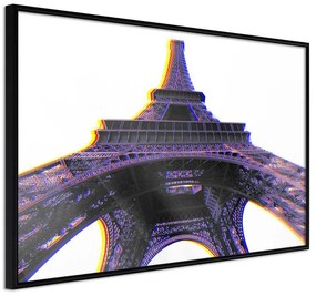 Poster  Symbol of Paris (Purple)  Cornice Quadri Cornice nera, Larghezza x Altezza Home decor 90x60