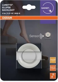 Osram-LED Luce notturna con sensore di movimento e sensore crepuscolare LUNETTA LED/0,31W/230V bianco