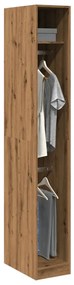 Armadio Rovere Artigianale 30x50x200 Cm İn Legno Multistrato /