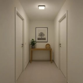 Plafoniera LED NEMO LED/11W/230V 26x26 cm nera