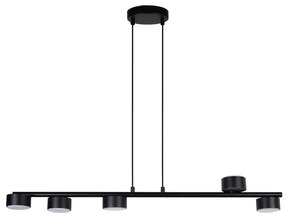 Lampadario a sospensione con filo PUNTO 5xGX53/12W/230V nero