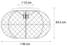 Lampada da soffitto orientale naturale - Rob