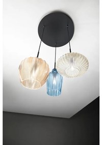 Lampadario Glamour Olbia multicolore paralume multicolore 3x E27 LA MIA LUCE