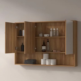 Specchio bagno contenitore 120 cm stile scandinavo | KAM-NORTH-120 - KAMALU
