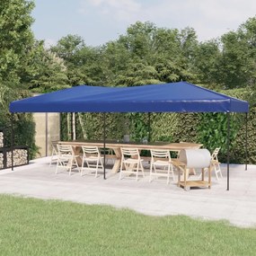 Tenda per Feste Pieghevole Blu 3x6 m