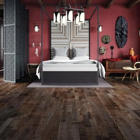 Parquet stratificato in frassino caffe Rustic spazzolato sp. 14 mm FRASSINO CAFFE 3 STRIP